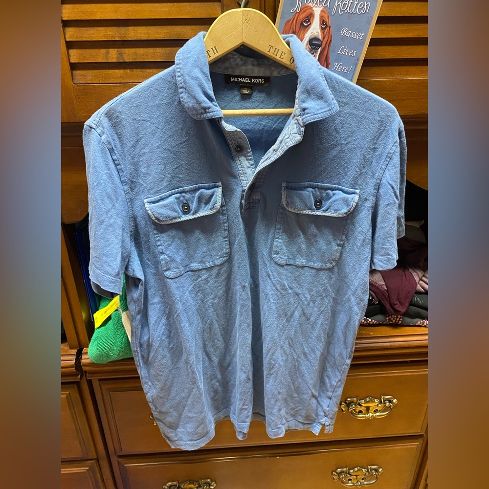 Blue Michael Kors T-shirt